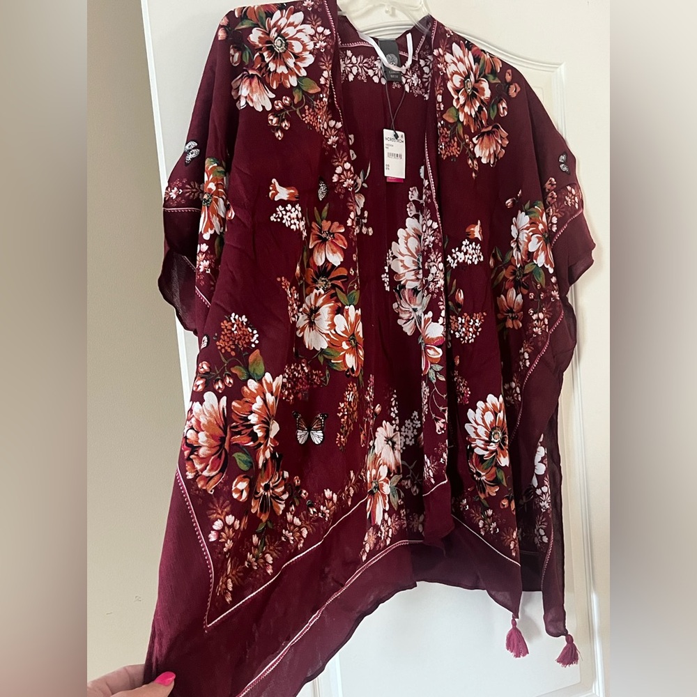 New! Vince Camuto Designer Kimono Wrap, Ruana Women’s OSFM - Picture 8 of 16